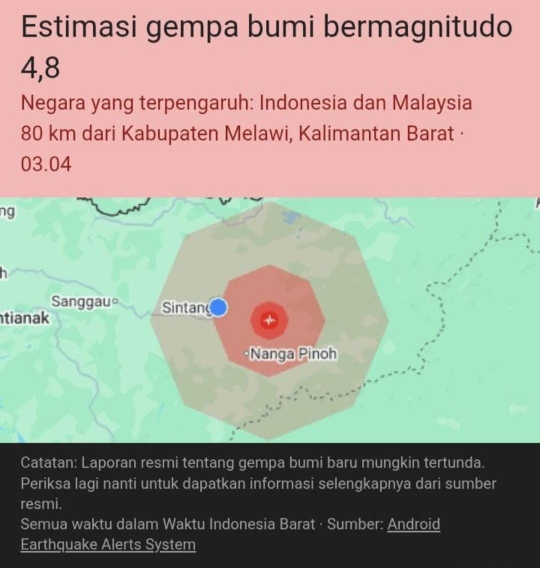 gempa sintang